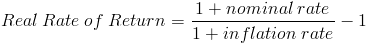 Real Rate Of Return - Formula (with Calculator)